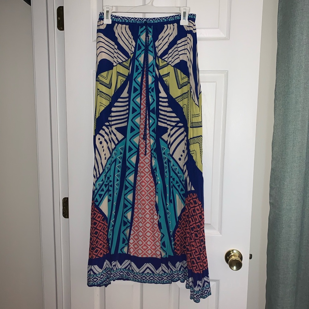 Multi color maxi skirt